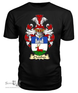 ScotsTee O'Lenihan or Lenaghan Coat Of Arms Family Crest Ireland V23 T Shirt