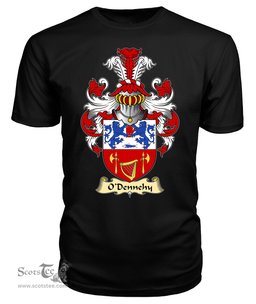 ScotsTee O'Dennehy or Denny Coat Of Arms Family Crest Ireland V23 T Shirt