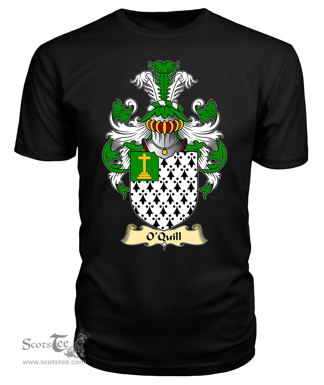 ScotsTee O'Quill Coat Of Arms Family Crest Ireland V23 T Shirt