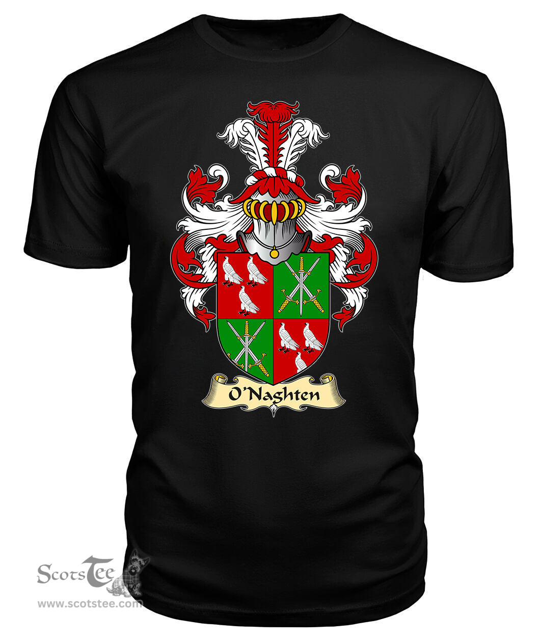 ScotsTee O'Naghten Coat Of Arms Family Crest Ireland V23 T Shirt