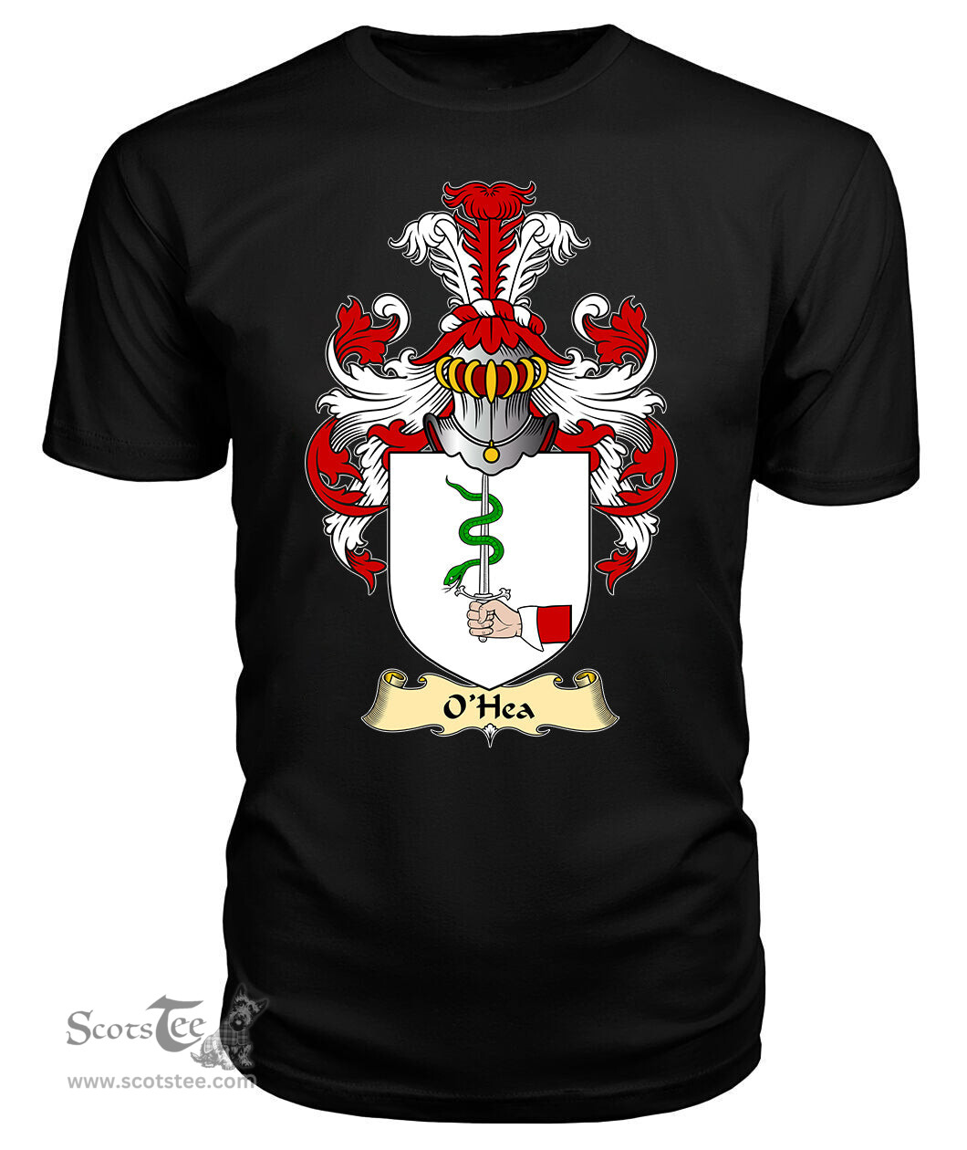 ScotsTee O'Hea Coat Of Arms Family Crest Ireland V23 T Shirt