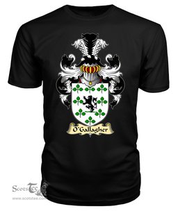 ScotsTee O'Gallagher or Goligher Coat Of Arms Family Crest Ireland V23 T Shirt