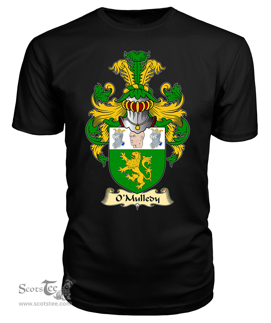 ScotsTee O'Mulledy or O'Neady Coat Of Arms Family Crest Ireland V23 T Shirt