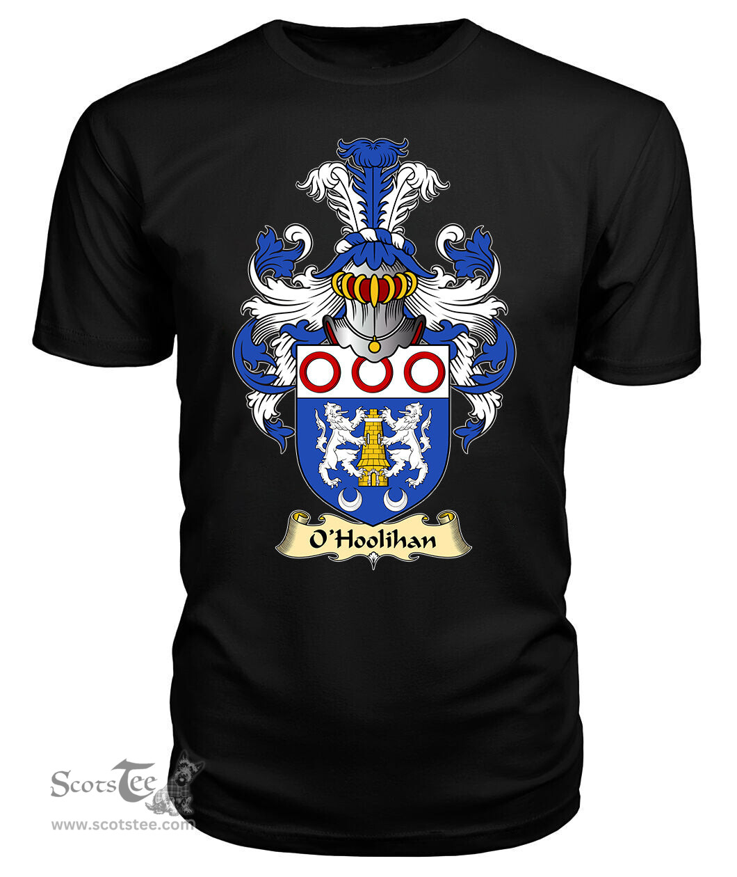 ScotsTee O'Holohan or Hoolihan Coat Of Arms Family Crest Ireland V23 T Shirt