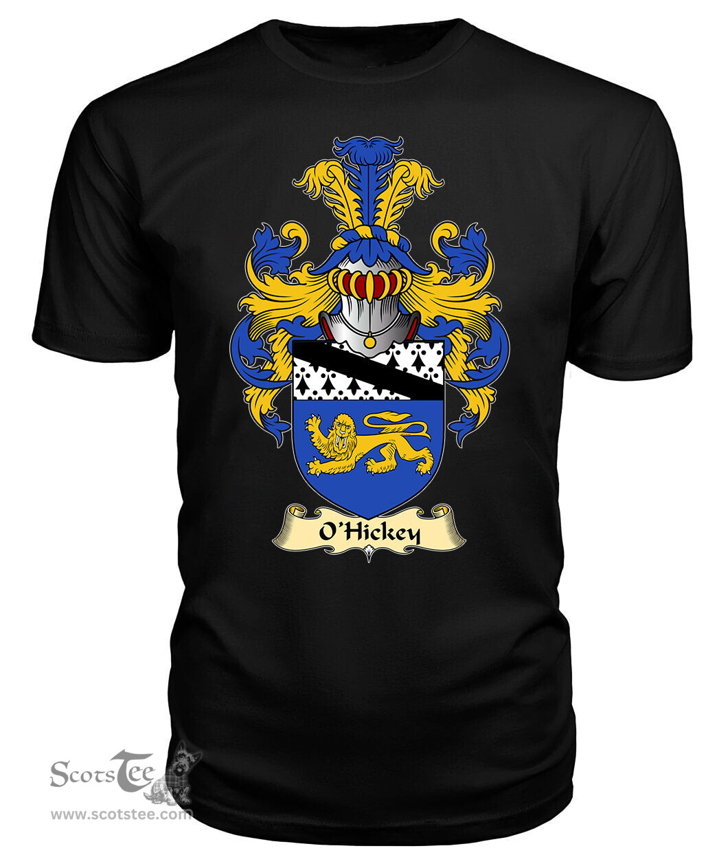 ScotsTee O'Hickey I Coat Of Arms Family Crest Ireland V23 T Shirt