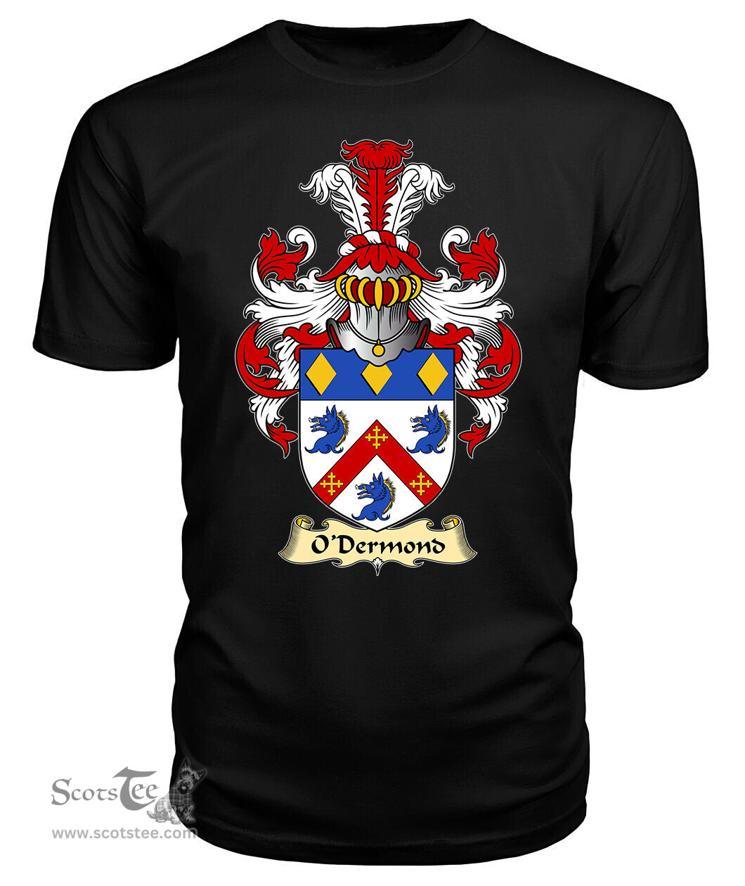 ScotsTee O'Dermond Coat Of Arms Family Crest Ireland V23 T Shirt