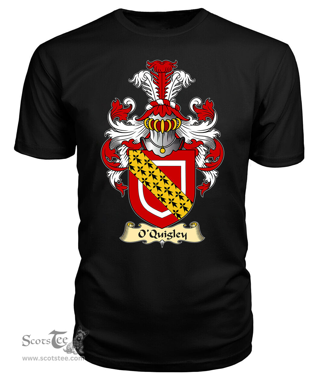ScotsTee O'Quigley Coat Of Arms Family Crest Ireland V23 T Shirt