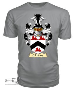 ScotsTee O'Lehane or Leehan Coat Of Arms Family Crest Ireland V23 T Shirt