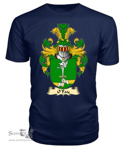 ScotsTee O'Fay or O'Fee Coat Of Arms Family Crest Ireland V23 T Shirt