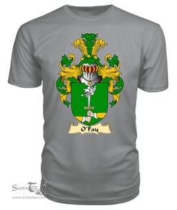 ScotsTee O'Fay or O'Fee Coat Of Arms Family Crest Ireland V23 T Shirt
