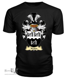 ScotsTee Yeates or Yates Coat Of Arms Family Crest Ireland V23 T Shirt