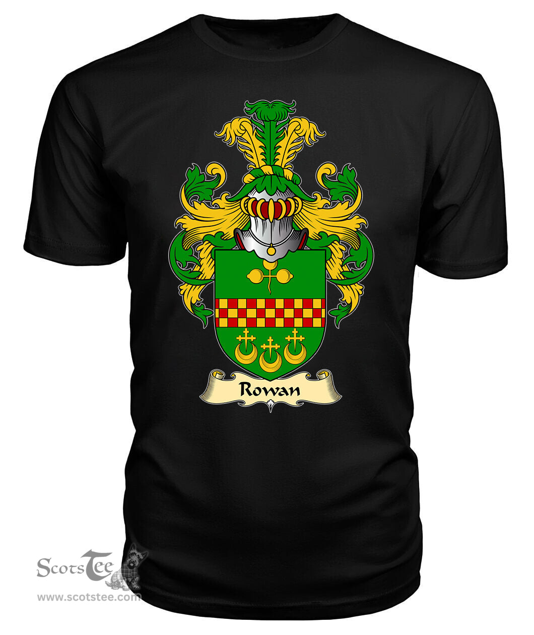 ScotsTee Rowan Coat Of Arms Family Crest Ireland V23 T Shirt