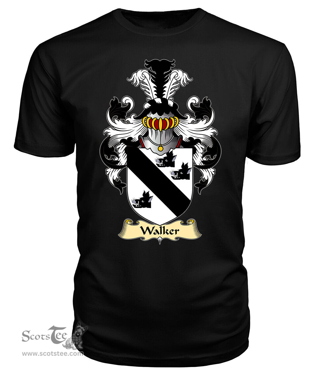 ScotsTee Walker II Coat Of Arms Family Crest Ireland V23 T Shirt