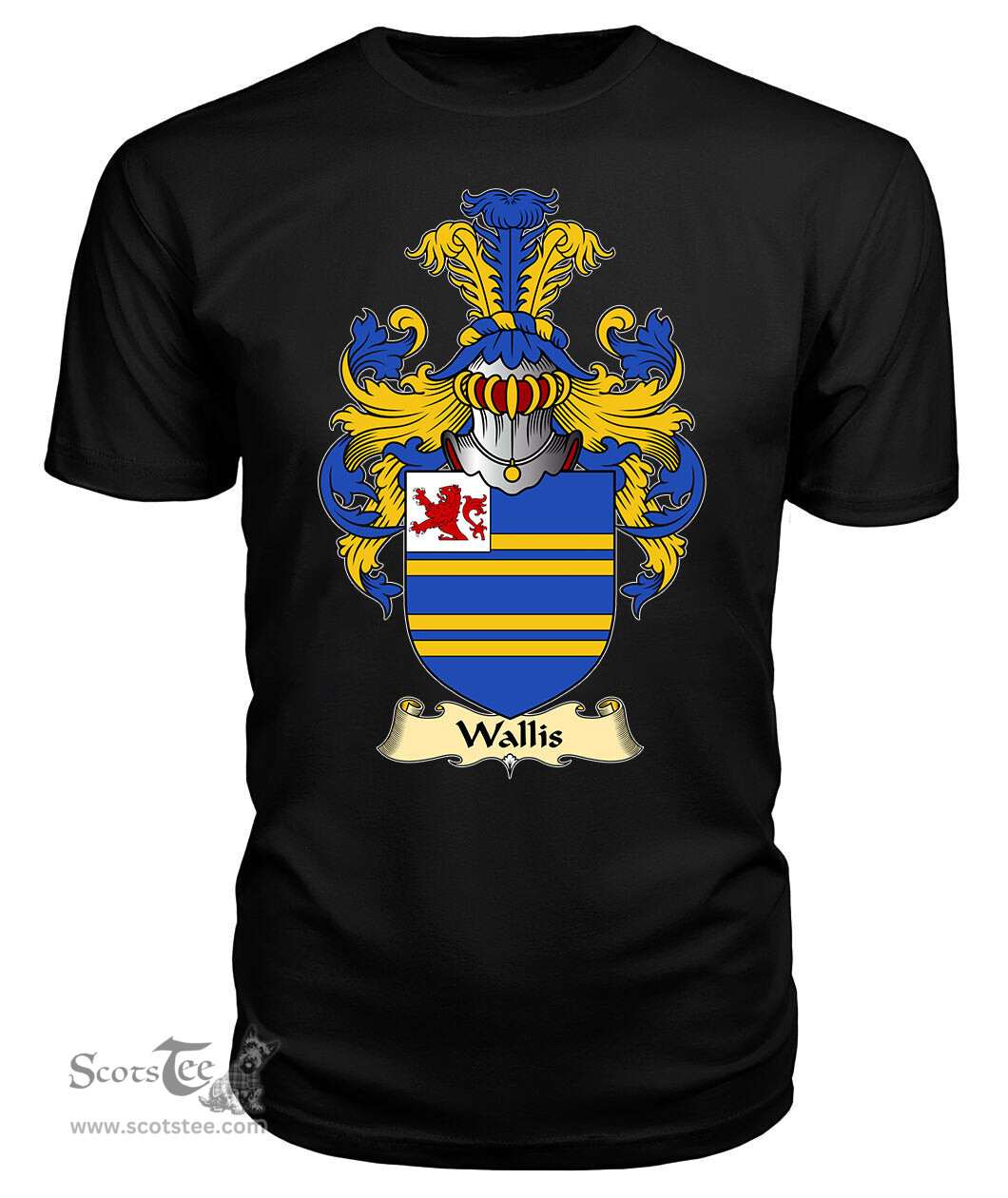 ScotsTee Wallis Coat Of Arms Family Crest Ireland V23 T Shirt