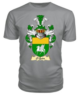 ScotsTee O'Quin or Cuinn Coat Of Arms Family Crest Ireland V23 T Shirt