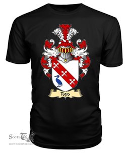 ScotsTee Tod or Todd Coat Of Arms Family Crest Ireland V23 T Shirt