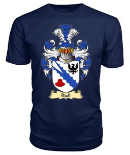 ScotsTee Riall or Ryle Coat Of Arms Family Crest Ireland V23 T Shirt