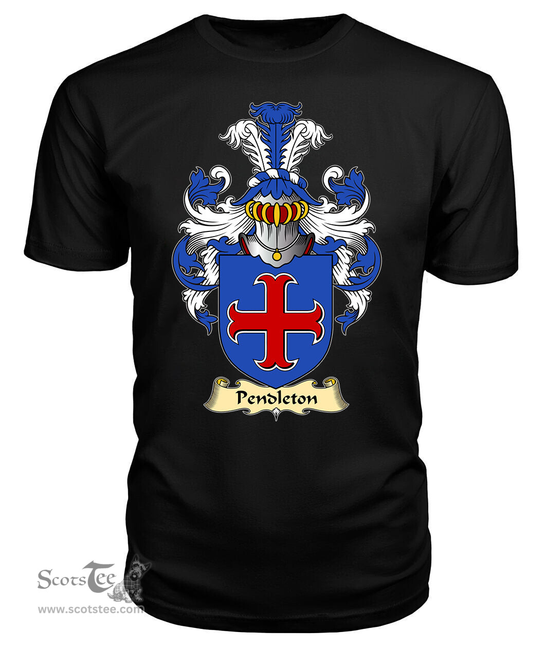 ScotsTee Pendleton Coat Of Arms Family Crest Ireland V23 T Shirt