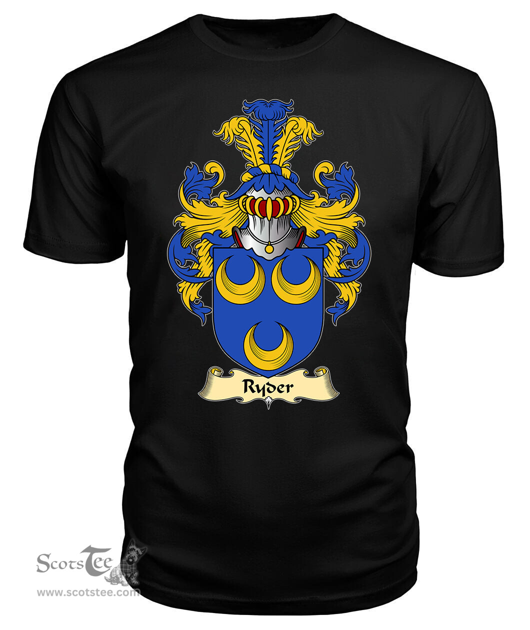 ScotsTee Ryder Coat Of Arms Family Crest Ireland V23 T Shirt