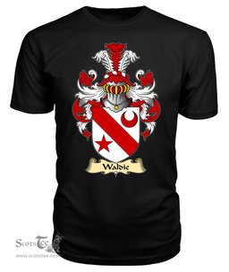 ScotsTee Waddy or Waldie Coat Of Arms Family Crest Ireland V23 T Shirt