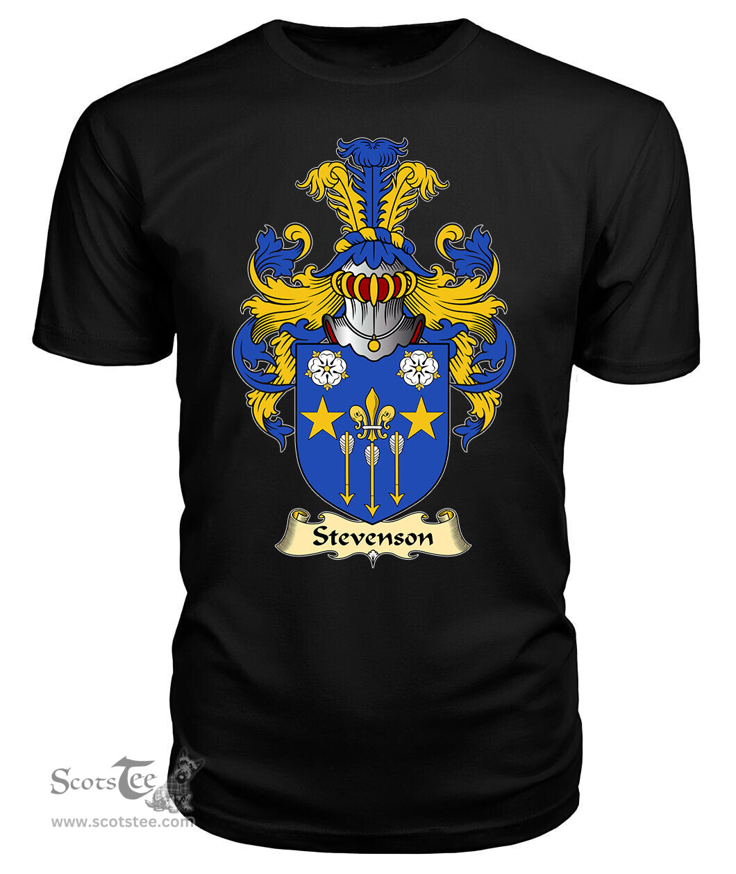 ScotsTee Stevenson Coat Of Arms Family Crest Ireland V23 T Shirt
