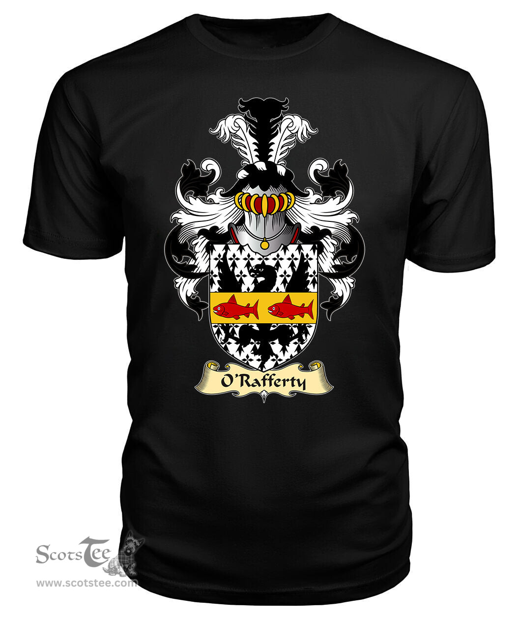 ScotsTee O'Rafferty Coat Of Arms Family Crest Ireland V23 T Shirt
