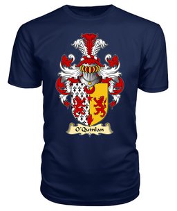 ScotsTee O'Quinlan or Quinlevan Coat Of Arms Family Crest Ireland V23 T Shirt