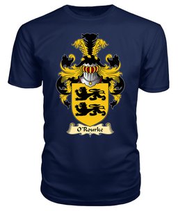 ScotsTee O'Rourke or Rorke Coat Of Arms Family Crest Ireland V23 T Shirt