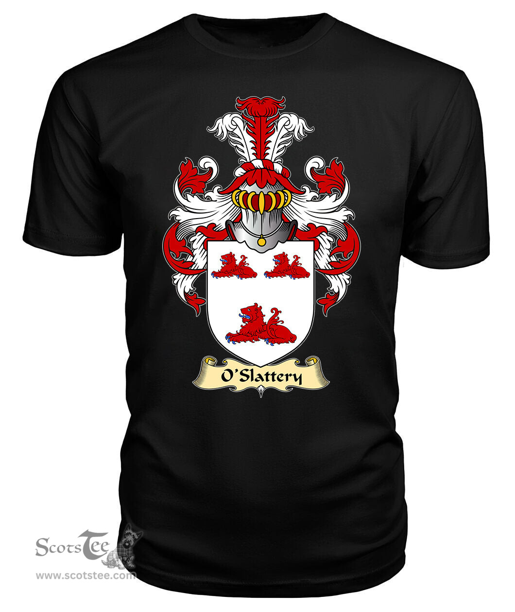ScotsTee O'Slattery Coat Of Arms Family Crest Ireland V23 T Shirt
