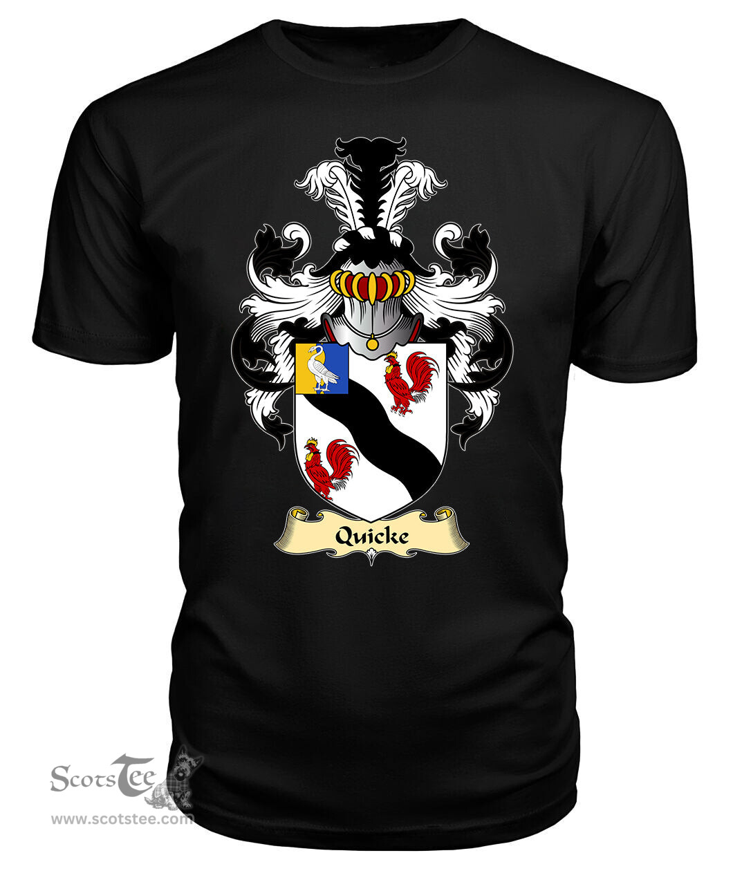 ScotsTee Quicke Coat Of Arms Family Crest Ireland V23 T Shirt