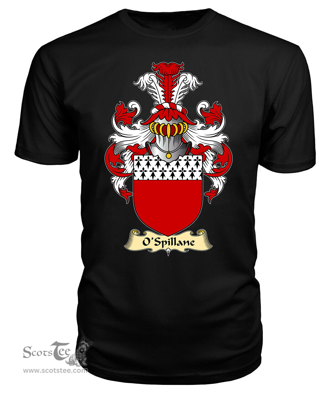 ScotsTee O'Spillane or Spelman Coat Of Arms Family Crest Ireland V23 T Shirt
