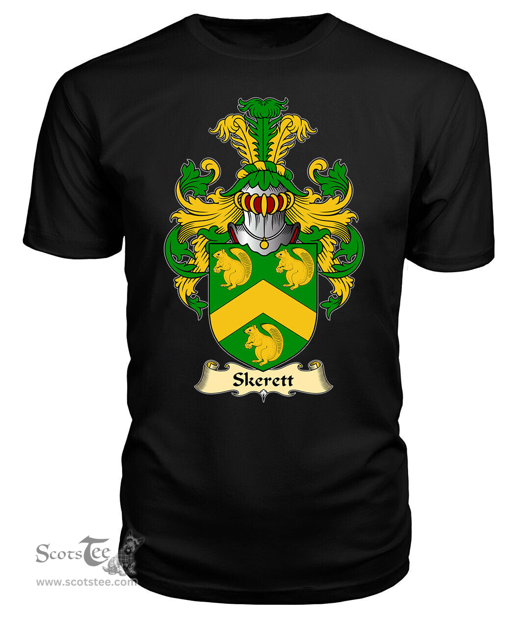 ScotsTee Skereth or Skerett Coat Of Arms Family Crest Ireland V23 T Shirt