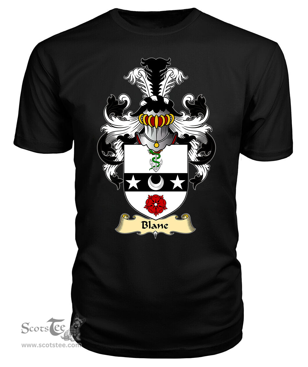 ScotsTee Shop Scottish Blane Family Scottish Coat of Arms Emblem Scotland V23 T Shirt
