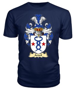 ScotsTee Shop Scottish Arneil Family Scottish Coat of Arms Emblem Scotland V23 T Shirt