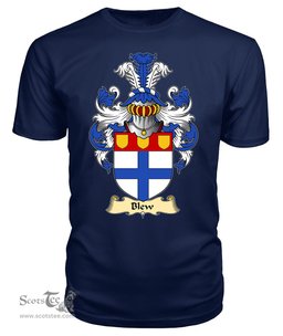 ScotsTee Shop Scottish Blaw or Blew Family Scottish Coat of Arms Emblem Scotland V23 T Shirt