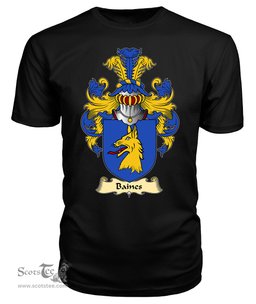 ScotsTee Shop Scottish Bain or Baines Family Scottish Coat of Arms Emblem Scotland V23 T Shirt