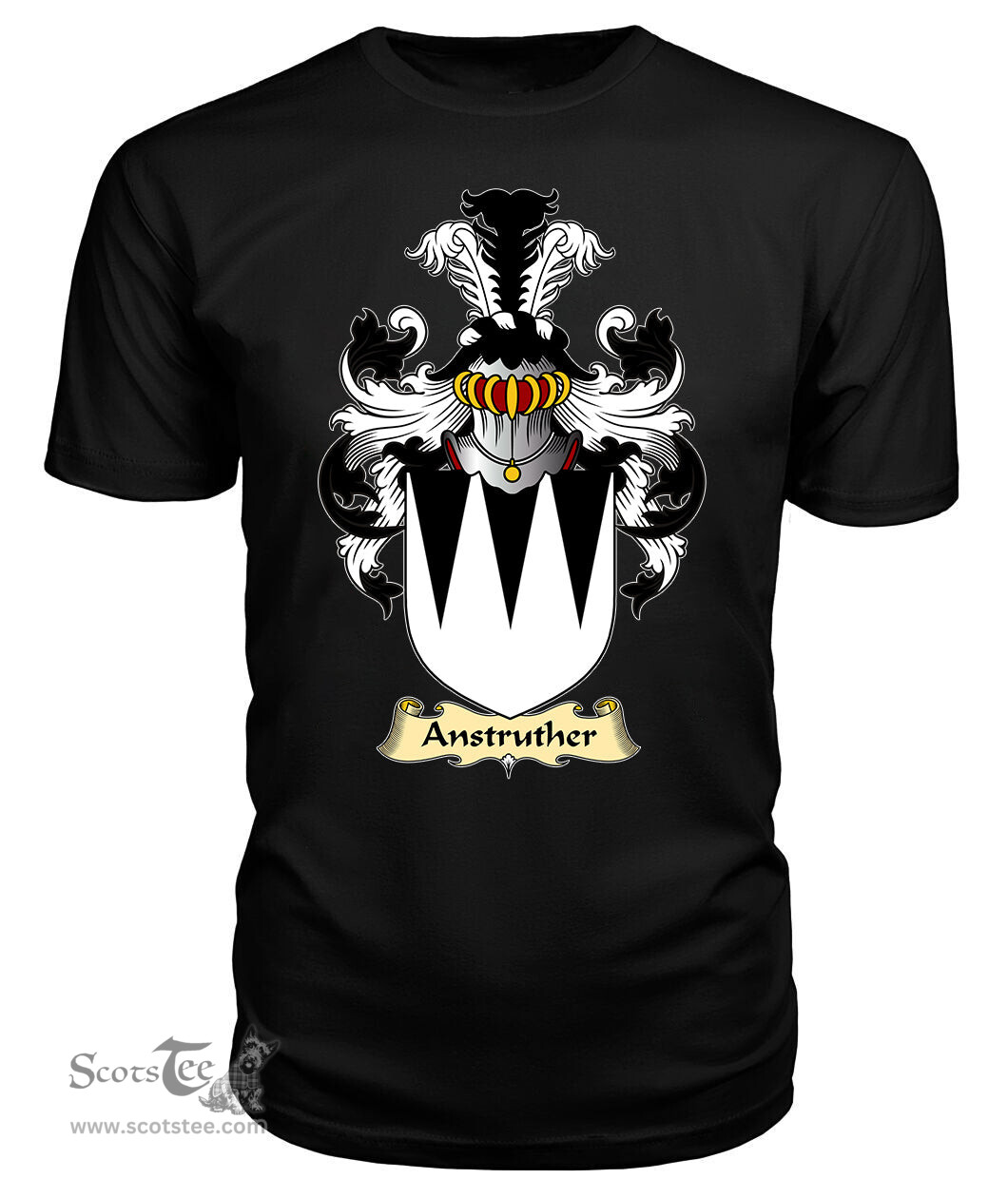ScotsTee Shop Scottish Anstruther Family Scottish Coat of Arms Emblem Scotland V23 T Shirt