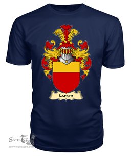 ScotsTee Shop Scottish Carron or Caron Family Scottish Coat of Arms Emblem Scotland V23 T Shirt