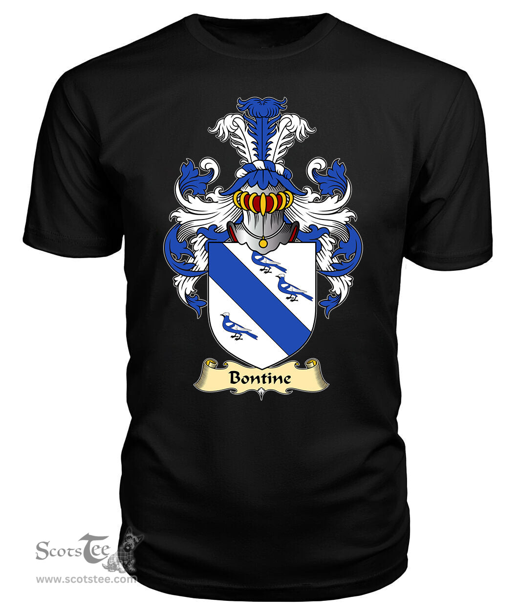ScotsTee Shop Scottish Bontine Family Scottish Coat of Arms Emblem Scotland V23 T Shirt