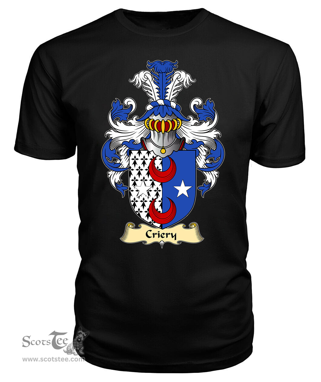 ScotsTee Shop Scottish Criery or Kriery Family Scottish Coat of Arms Emblem Scotland V23 T Shirt