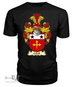 ScotsTee Shop Scottish Cobell Family Scottish Coat of Arms Emblem Scotland V23 T Shirt