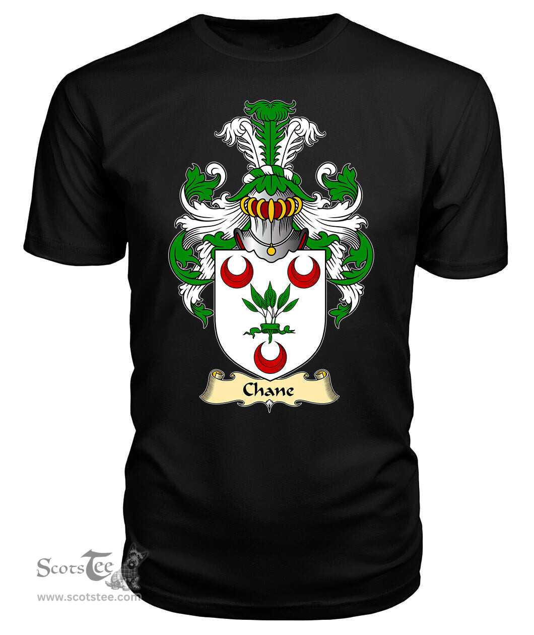 ScotsTee Shop Scottish Chane Family Scottish Coat of Arms Emblem Scotland V23 T Shirt