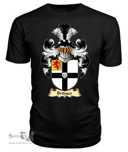 ScotsTee Shop Scottish Bridges Family Scottish Coat of Arms Emblem Scotland V23 T Shirt