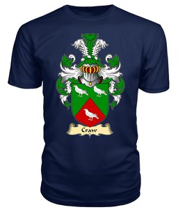 ScotsTee Shop Scottish Craw Family Scottish Coat of Arms Emblem Scotland V23 T Shirt