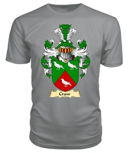 ScotsTee Shop Scottish Craw Family Scottish Coat of Arms Emblem Scotland V23 T Shirt