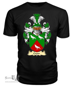 ScotsTee Shop Scottish Craw Family Scottish Coat of Arms Emblem Scotland V23 T Shirt