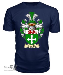 ScotsTee Shop Scottish Crumbie, or Crumb, or Crombie Family Scottish Coat of Arms Emblem Scotland V23 T Shirt