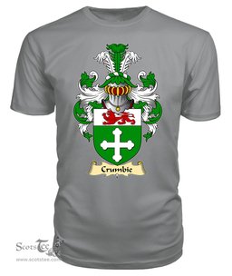 ScotsTee Shop Scottish Crumbie, or Crumb, or Crombie Family Scottish Coat of Arms Emblem Scotland V23 T Shirt