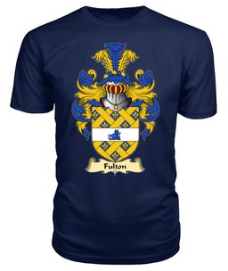 ScotsTee Shop Scottish Fulton Family Scottish Coat of Arms Emblem Scotland V23 T Shirt