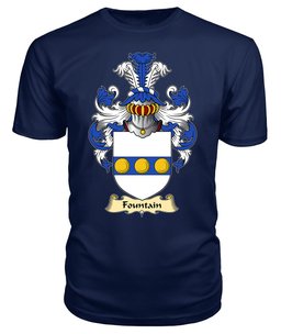 ScotsTee Shop Scottish Fountain Family Scottish Coat of Arms Emblem Scotland V23 T Shirt